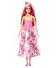 Barbie Royal Doll Butterfly-Print Skirt and Accessories Pink - Height 30 cm