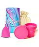 Savvy Reusable Menstrual Cup with Sterilizer | Medium | Pocket-friendly, Odour & Rash Free | BPA Free | 100% Medical Grade Silicon | No Leakage | Protection for Up to 8 Hours | Pack of 1