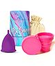 Savvy Reusable Menstrual Cup with Sterilizer | Large | Pocket-friendly, Odour & Rash Free | BPA Free | 100% Medical Grade Silicon | No Leakage | Protection for Up to 8 Hours | Pack of 1