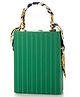PRIAANSHA CREATIONS Fun Quirky clutch box - GREEN