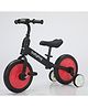 Babyhug 2 -1 Balance Bicycle 12 Inches - Red| Adjustable Seat Height| Removable Training Wheels| Removable Pedals| Puncture Proof Tyre