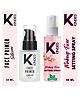 KINDED Silicone Face Primer Gel Based 30 ml & Makeup Fixer Setting Spray 60 ml Combo with Aloe Vera Extracts