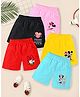 KUCHIPOO Pack of 5 Disney Featuring Mickey & Friends Printed Shorts - Multi Colour