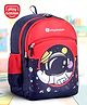 Play Nation 15 Inches Astronaut Space Print School Backpack|1 Main Compartment 2 Front & 2 side Bottle Pockets|Water Resistant|Comfortable back cushioning|For School Travel and Outdoors|Blue Red