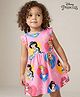 Babyhug Disney Interlock Knit Sleeveless Frock & Bloomer with Disney Princess  Print - Pink