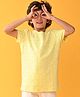 Anthrilo Half Sleeves Abstract Printed Tee - Yellow