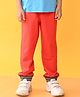 Anthrilo Placement Stripped Joggers - Red