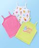 Babyhug 100% Cotton Antibacterial Slips  Polka Dots & Fruits Print Pack of 3 - Multicolour