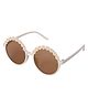 Kid-O-World Flower Detailed Sunglasses - Cream