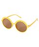 Kid-O-World Flower Detailed Sunglasses - Yellow