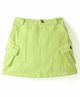 Kookie Kids Solid Skirts with Pockets  - Green