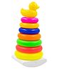 WISHKEY Plastic Duck Rainbow Stacking Rings Tower Toys, Early Educational Toy for Kids, 7 Rings with Base, Stacking and Sorting Toys, Activity Toys for Baby & Toddler, Multicolor,  (Pack of 1)
