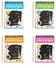 PLUSPOINT Scratch Note Books, 10 Pages Rainbow Scratch Art Book Magic Doodle Scratch Painting Sketch Art Drawing Notepads with Wooden Stylus for Kids Arts and Crafts Perfect Travel Activity (4)