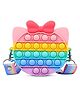 PLUSPOINT Kitty Shape Pop Purse Pop Purse for Girl and Women Pop Bag with Unicorn Pop Toy, Shoulder Bag Fidget Toys Pop Fidget Backpack Toy Silicone Bag Pop for Girls(Kitty Pouch)