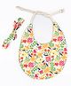 Choko Baby Bib with Adjustable Soft Dori and Matching Headband Set - Yellow
