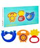 WISHKEY Plastic Rattle Toys for Infants, BPA Free Non-Toxic Shake & Grab Toys for Toddlers, Colorful Toys, Early Age Toys, Ideal Gift for New Born Babies, Multicolor (Pack of 3)