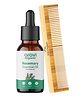 Aravi Organic 100% Pure Rosemary Essential Oil & Neem Wood Comb For Hair Fall Control (Pack of 2)