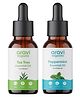 Aravi Organic 100% Pure Peppermint Oil & Tea Tree Essential Oil For Healthy Hair and Skin - For Women and Men(pack of 2)