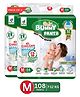 BUMMY PANTS Baby Diapers - Ultra Dry & Comfortable with 5D Cross Core Technology, 360° Soft Elastic Waistband & Up to 12-Hour Absorption | M | Pack of 2 | 108 Pieces