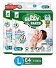 BUMMY PANTS Baby Diapers - Ultra Dry & Comfortable with 5D Cross Core Technology, 360° Soft Elastic Waistband & Up to 12-Hour Absorption | L | Pack of 2 | 84 Pieces