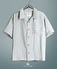 Cherry Crumble By Nitt Hyman Cotton Half Sleeves Striped Shirt - Green