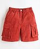 Cherry Crumble By Nitt Hyman Textured Shorts - Orange
