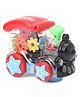 ToyMark Transparent Battery Operated Mechanical Train Engine Toy - Multicolour