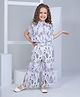 Peppermint Half Sleeves Floral Printed Coordinating Top & Pant Set - Multi Colour