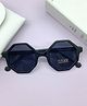 Priaansha Creations  Hexagonal Sunglasses - Black