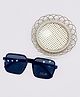 Priaansha Creations Retro UV Protector  Square Sunglasses -   Black