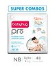 Babyhug Pro Bubble Care Premium Pant Style Diapers New Born Size Pack of 2 - 24 Pieces Each