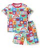 Babyhug 100% Cotton Knit Half Sleeves Fruits Printed T-Shirts & Shorts Sets - Multicolor