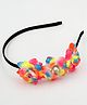 Lime By Manika Flower Power Flower Embellished Hair Band - Pink Orange Blue & Yellow