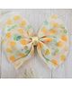 Little Miss Cuttie Hearts Designed Hair Clip - Yellow