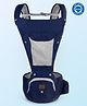 Mylo Baby Carrier Bag For Baby With 9 Comfortable Carrying Positions Safety Certified Max Weight 15 Kg Ergonomic Hip Seat Wider Waist Belt - Blue