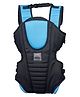 Mylo Baby Carrier Bag for 6 Months-15 Months Baby - Lightweight, Ergonomic, 3 in 1 Front, Back & Head Support Kangaroo Bag, Max Weight Upto 15kg, with Adjustable Buckle Strap - Black and Blue