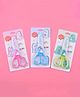 SKB Dinosaur Cartoon Printed Art and Craft Student Friendly Scissor with Protective Cover (Pack of 2) - Colour & Design May Vary