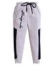 Forever Kids Cotton Looper Always Smile Text Printed Track Pant - Grey