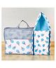Baybee Cotton Baby Bed Cum Carry Bed, Printed Baby Sleeping Bag-Baby Bed-Infant Portable Bassinet-Nest for Co-Sleeping Baby Bedding for New Born - (Blue)