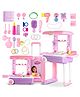 Baybee Kids 3 in 1 Makeup Beauty Kit Set Toys for Girls Convertible Dressing Table and Suitcase Pretend Play Toys with Make up Table Accessories Role Play Toys Beauty Set for Baby Girl