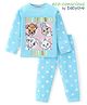 Babyoye Disney 100% Cotton Knit Full Sleeve Night Suit with 101 Dalmatians Graphics- Blue