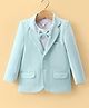 Mark & Mia Full Sleeves Blazer & T-Shirt  with Attached Bow Detailing - Blue