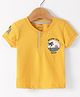 CUCUMBER Cotton Lycra Half Sleeves T-Shirt Beach Theme - Yellow