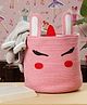 Hosta Homes Pure Cotton Cartoon Character Foldable Laundry Bag Pink