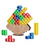 ADKD Tetra Tower Balancing Puzle Stacking Toys Building Blocks for Kids with 16 Blocks- Color May Vary