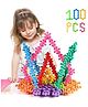 ADKD Star Links Interlocking Blocks Educational, Construction Blocks for Kids, Colorful Star Building Blocks Toys for Kids- 100 Pc Block (Multicolor)