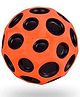 Ji and Ja Rubber Moon Ball Bouncy Coral Kickball Anti Stress Ball, Moon Crater Texture Soft Rubber Beach Garden Outdoor Indoor Picnic Cricket Coral Ball (Multicolor) Pack Of 1