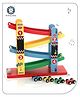 Aditi Toys Wooden Ramp Racer Toy with 4 Mini Wooden Cars, Fine Motor Skills & Enhance Focus, Montessori Ramp Racer Playset Racing Track Toy For Boys Girls, Above 3+ Age, BIS Approved