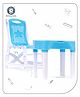 Aditi Toys Safe & Sturdy Study Table & Chair Set, High-Quality Material, Multi-Functional Storage, and Ergonomic Design for Children's Comfort and Safety, 100% Non-Toxic, BIS Approved (White)