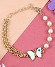 Asthetika Evil Eye Butterfly Chain Bracelet - White